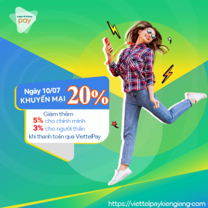 Viettel Khuyến mãi 25% thẻ nạp ngày 10/7/2019 trên ViettelPay